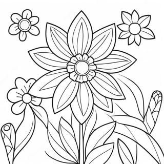 Pagina Para Colorir Do Jardim De Flores Exoticas 62107-51463