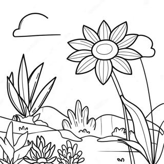 Pagina Para Colorir Do Jardim De Flores Exoticas 62107-51464