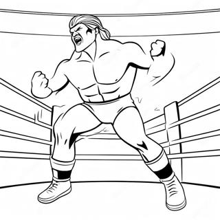 Pagina Para Colorir Do Lutador Da Wwe Pulando Sobre O Oponente 62147-51498