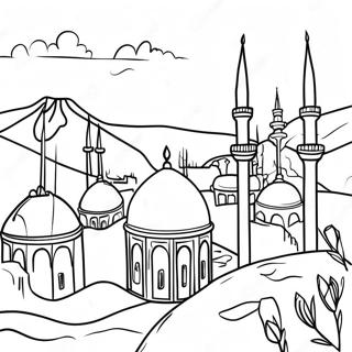 Pagina Para Colorir De Uma Bela Paisagem Turca 62188-51526