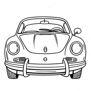 Pagina Para Colorir Classico Porsche Carro Esportivo 6225-4973