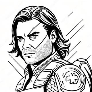 Pagina Para Colorir Do Bucky Barnes Soldado Invernal Em Acao 62298-51605