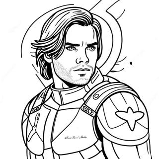 Pagina Para Colorir Do Bucky Barnes Soldado Invernal Em Acao 62298-51607