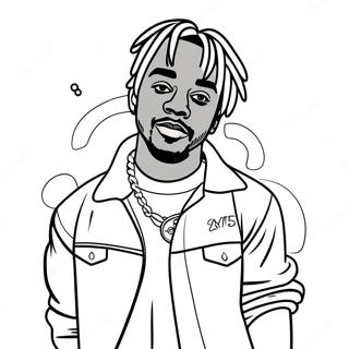 Pagina Para Colorir Do Lil Uzi Vert Em Traje Estiloso 62308-51630