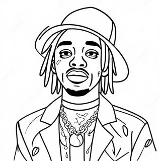 Pagina Para Colorir Do Lil Uzi Vert Em Traje Estiloso 62308-51632