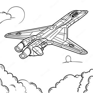 Pagina Para Colorir Do B2 Bomber Voador 62428-51720