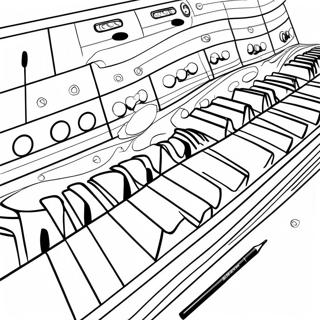 Pagina Para Colorir Do Teclado Musical Colorido 62438-51722