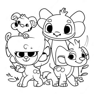 Pagina Para Colorir Dos Animais Aventureiros Do Jungle Junction 62478-51757