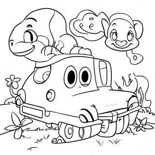 Pagina Para Colorir Dos Animais Aventureiros Do Jungle Junction 62478-51758