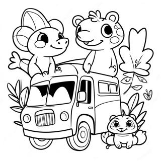 Pagina Para Colorir Dos Animais Aventureiros Do Jungle Junction 62478-51760