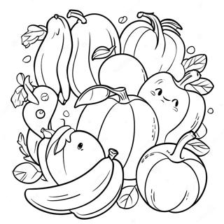 Pagina Para Colorir De Frutas E Vegetais Coloridos 62508-51777