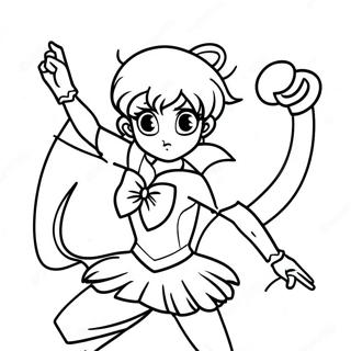 Pagina Para Colorir Da Sailor Jupiter Em Pose De Batalha 62518-51789