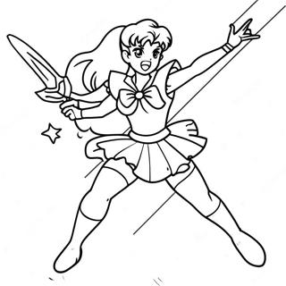 Pagina Para Colorir Da Sailor Jupiter Em Pose De Batalha 62518-51792