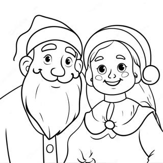 Pagina Para Colorir Do Papai Noel E Da Mamae Noel 62577-51827