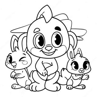 Pagina Para Colorir Dos Adoraveis Personagens Bebes Looney Tunes 62618-51869