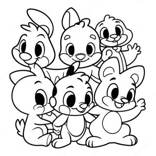 Pagina Para Colorir Dos Adoraveis Personagens Bebes Looney Tunes 62618-51871