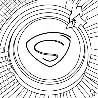 Logotipo De Super-Herói Páginas Para Colorir