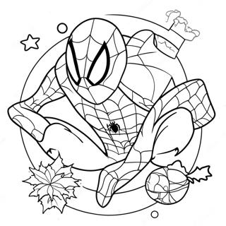 Pagina Para Colorir Do Spiderman Natalino 62707-51934