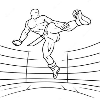 Pagina Para Colorir De Lutador Da Wwe Pulando Em Cima Do Oponente 62738-51961