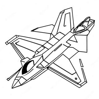 Caça F22 Páginas Para Colorir