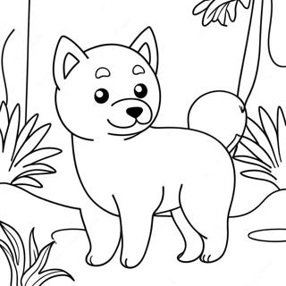 Pagina Para Colorir Do Shiba Inu 62838-52021