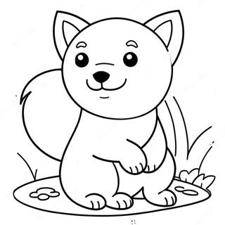 Pagina Para Colorir Do Fofo Filhote De Shiba Inu 62839-52028