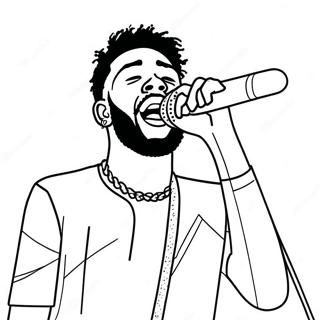 Pagina Para Colorir Do Brent Faiyaz Cantando No Palco 62849-52048