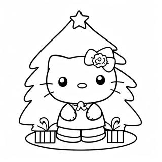 Pagina Para Colorir Da Arvore De Natal Da Hello Kitty 6285-5022