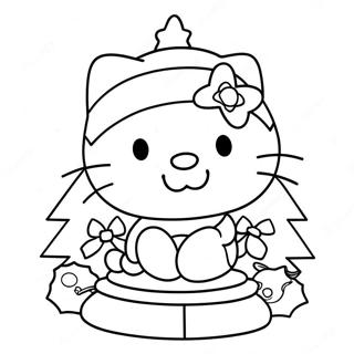 Pagina Para Colorir Da Arvore De Natal Da Hello Kitty 6285-5023