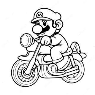 Pagina Para Colorir Mario Em Motocicleta Legal 62909-52089