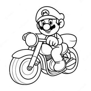 Pagina Para Colorir Mario Em Motocicleta Legal 62909-52090