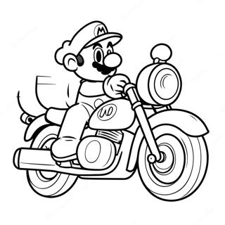 Pagina Para Colorir Mario Em Motocicleta Legal 62909-52091