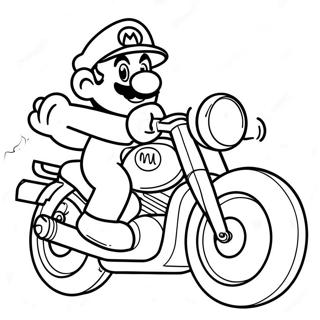 Pagina Para Colorir Mario Em Motocicleta Legal 62909-52092