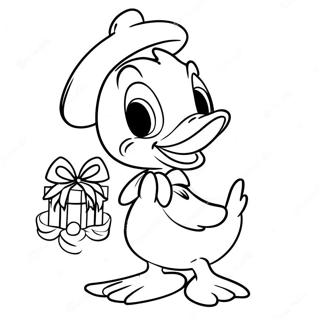 Donald Duck Natal Páginas Para Colorir