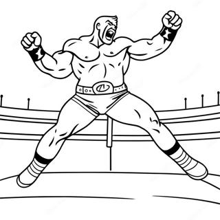 Pagina Para Colorir Lutador Da Wwe Empolgante Pulando Em Cima Do Oponente 62999-52161