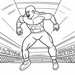 Pagina Para Colorir Lutador Da Wwe Empolgante Pulando Em Cima Do Oponente 62999-52163