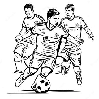 Pagina Para Colorir Jogadores Do Bayern De Munique Em Acao 63090-52226