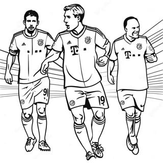 Pagina Para Colorir Jogadores Do Bayern De Munique Em Acao 63090-52227