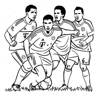 Pagina Para Colorir Jogadores Do Bayern De Munique Em Acao 63090-52228