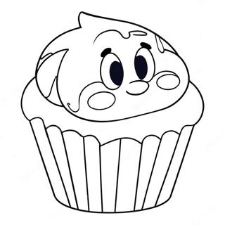 Muffin Bluey Páginas Para Colorir