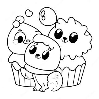 Pagina Para Colorir Do Muffin Bluey Com Amigos 6315-5047