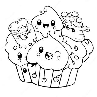 Pagina Para Colorir Do Muffin Bluey Com Amigos 6315-5048