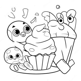 Pagina Para Colorir Do Muffin Bluey Com Amigos 6315-5143