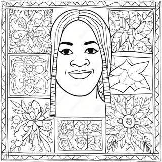 Pagina Para Colorir Do Colcha Colorida Da Faith Ringgold 63160-52283