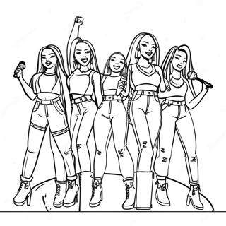 Pagina Para Colorir Membros Do Itzy Em Concerto 63190-52314