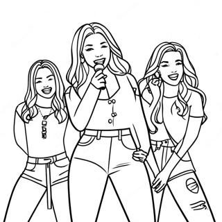 Pagina Para Colorir Membros Do Itzy Em Concerto 63190-52316