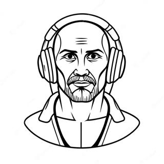 Pagina Para Colorir Do Titan Speakerman Com Fones De Ouvido Coloridos 6325 5152