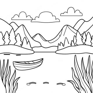 Pagina Para Colorir De Paisagem De Lago 63279-52371