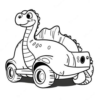 Pagina Para Colorir De Carro De Dinossauro 63319-52420