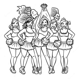 Pagina Para Colorir Das Cheerleaders Do Tampa Bay Buccaneers 63350-52432